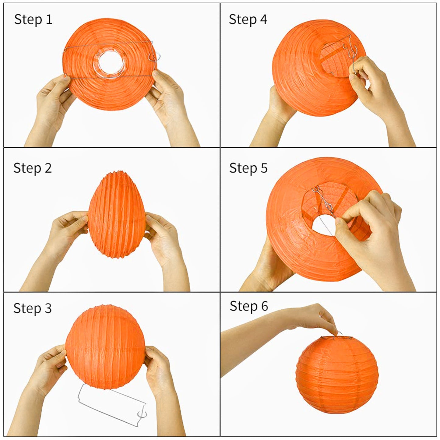 Halloween Smiley Pumpkin Lantern Light Battery Operated 10PC